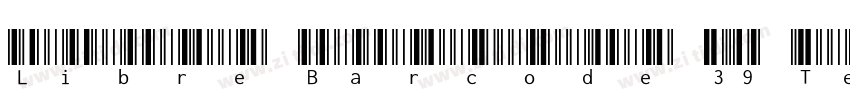 Libre Barcode 39 Tex字体转换